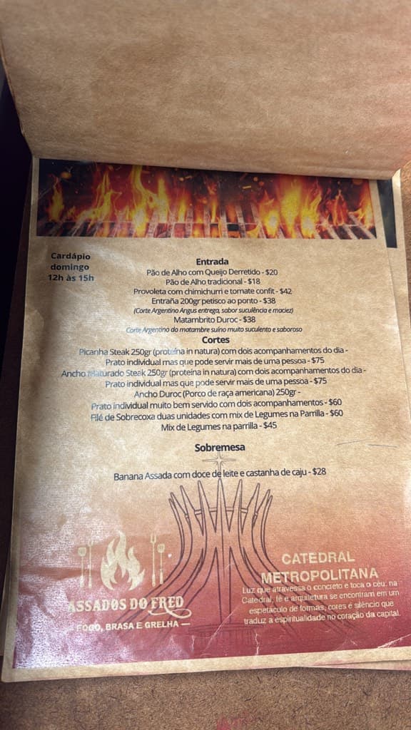 Churrasco Assados do Fred 306 Sul Parrilla de Rua Argentina Street Food — foto