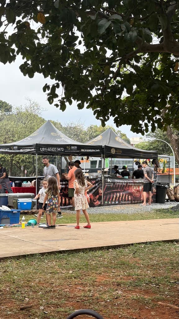 Churrasco Assados do Fred 306 Sul Parrilla de Rua Argentina Street Food — foto