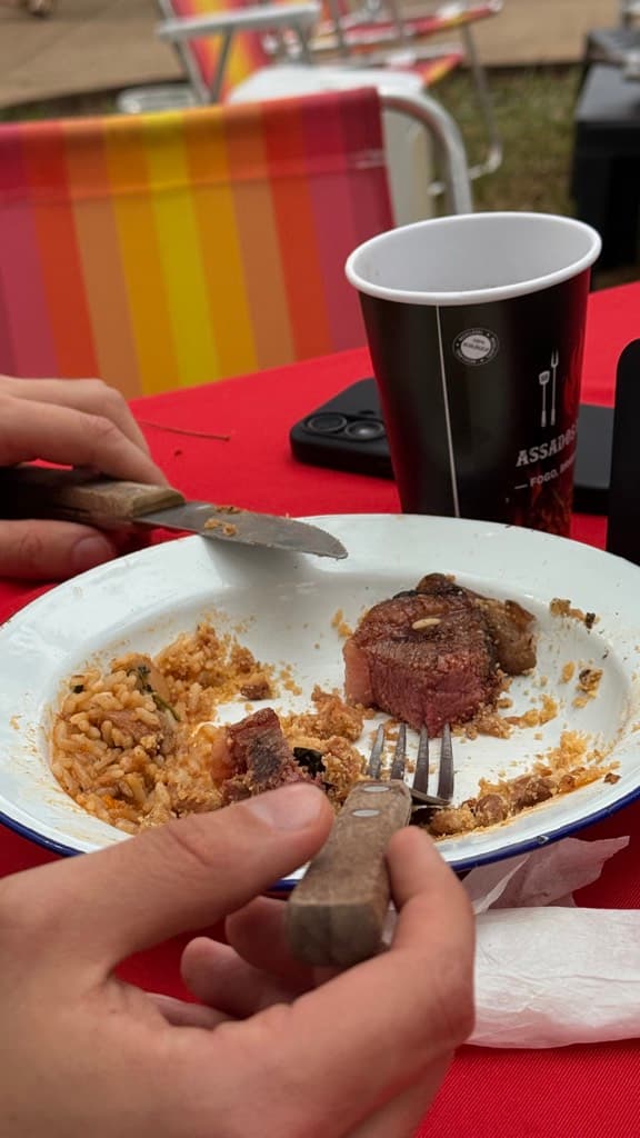 Churrasco Assados do Fred 306 Sul Parrilla de Rua Argentina Street Food — foto